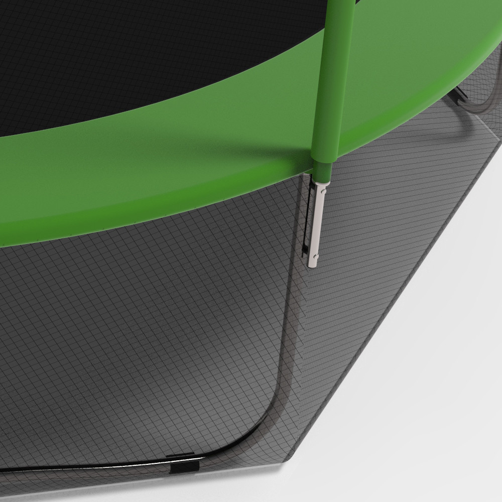 Батут FitToSky 183 см з внутрішньою сіткою та драбиною 36 пружин Б5141 Зелений Київ - фото 3