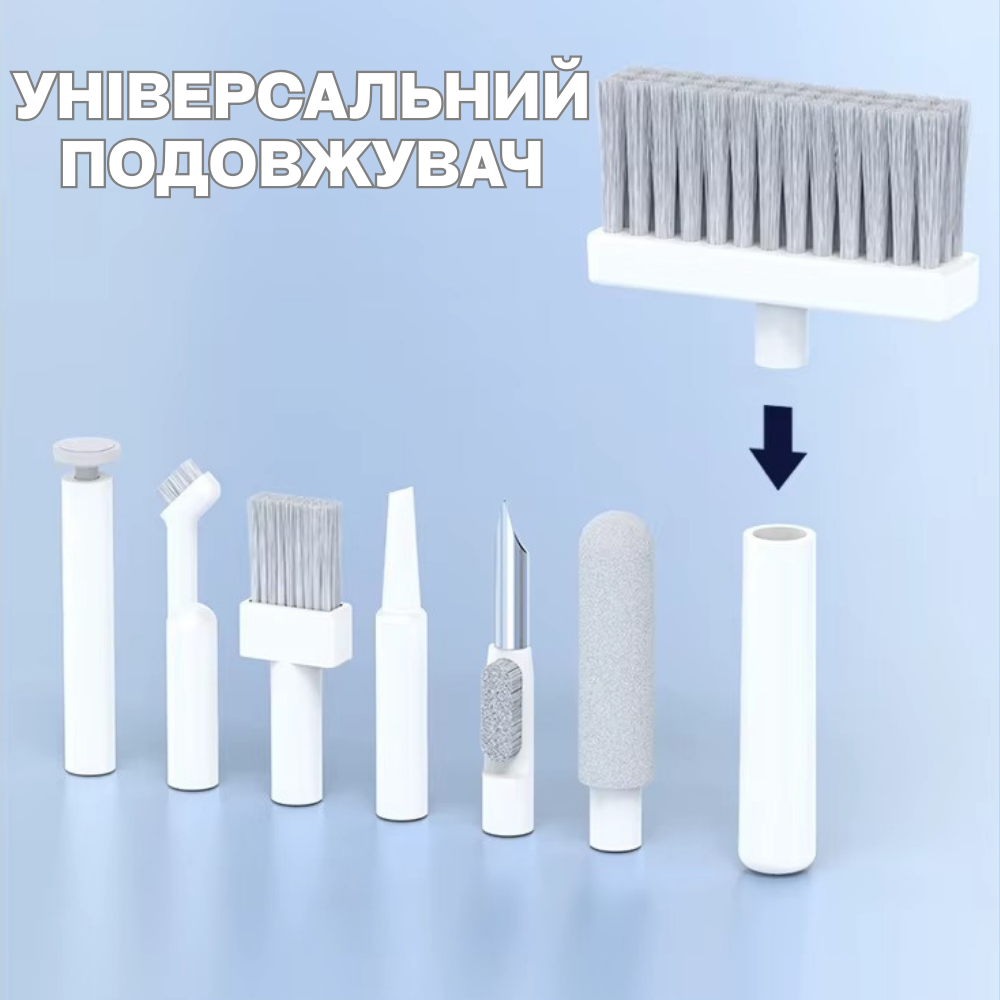 Набор для чистки гаджетов 22в1,комплект щёток с подставкой для клавиатуры для чистки,клавиатуры и электроники Каменец-Подольский - изображение 4