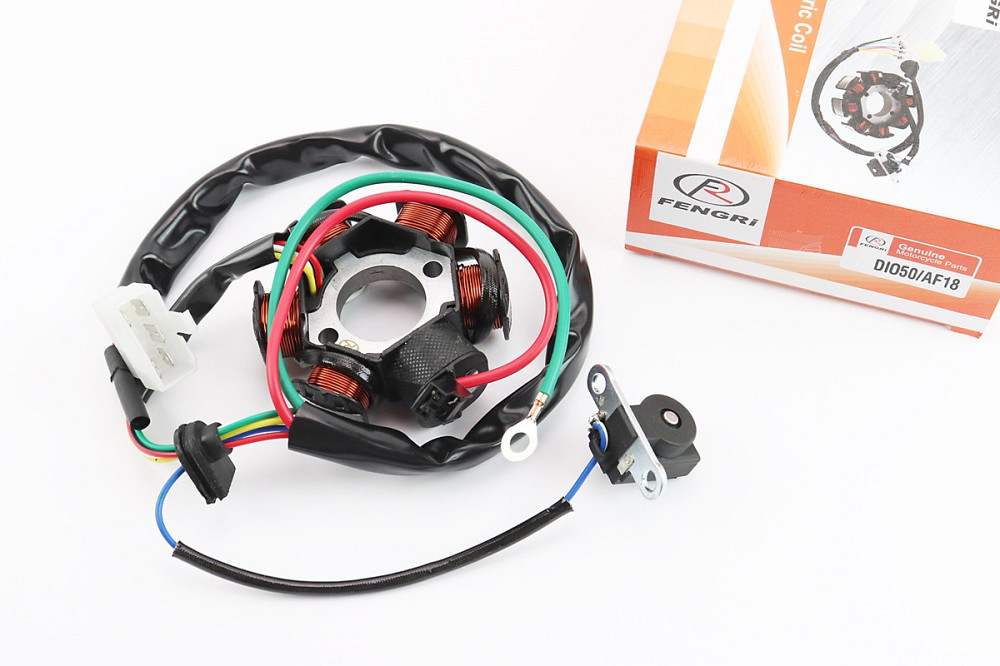 Статор магнето (генератора) Honda DIO AF18 / 27 (6 котушок роз'єм "тато 5 + 1"), від 2шт -5% Киев - изображение 1