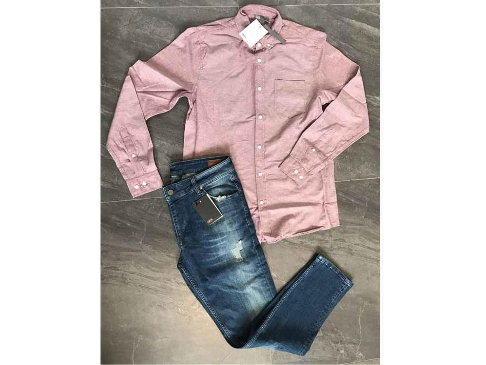 Рубашка мужская розовая M 1210005767 ТМ ASOS Киев - изображение 1