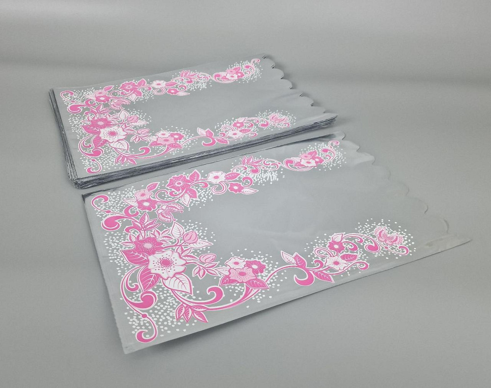 Пакет с рисунком для упаковки подарков   (25*40) №427 (1) фольгированный (ажурный) 