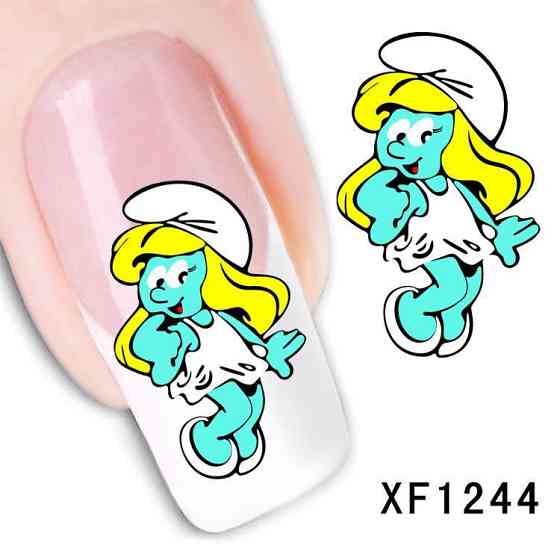 Водные слайдеры на гель лак - размер стикера 6*5см, инструкция есть в описании товара Киев