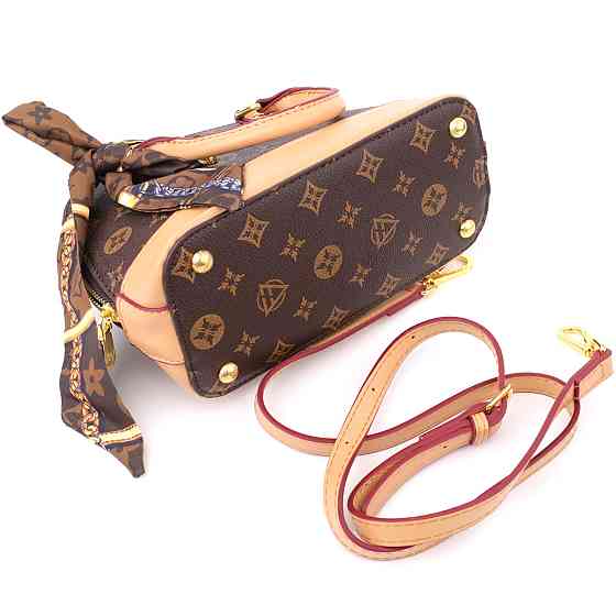 Каркасна жіноча сумка з екошкіри Vintage sale_15152 Коричневий Київ