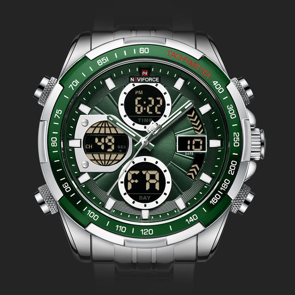 Годинник чоловічий тактичний Naviforce Fly Steel Сріблястий Вінниця - фото 7