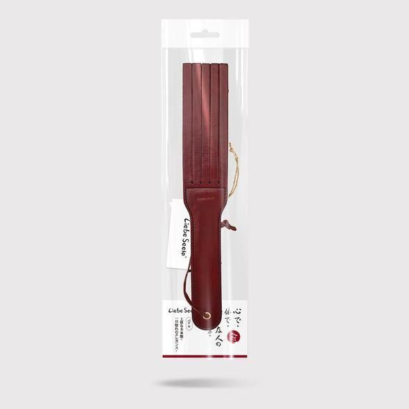 Двусторонний паддл Liebe Seele Wine Red Spanking Paddle, натуральная кожа Sex Aura Киев - изображение 7