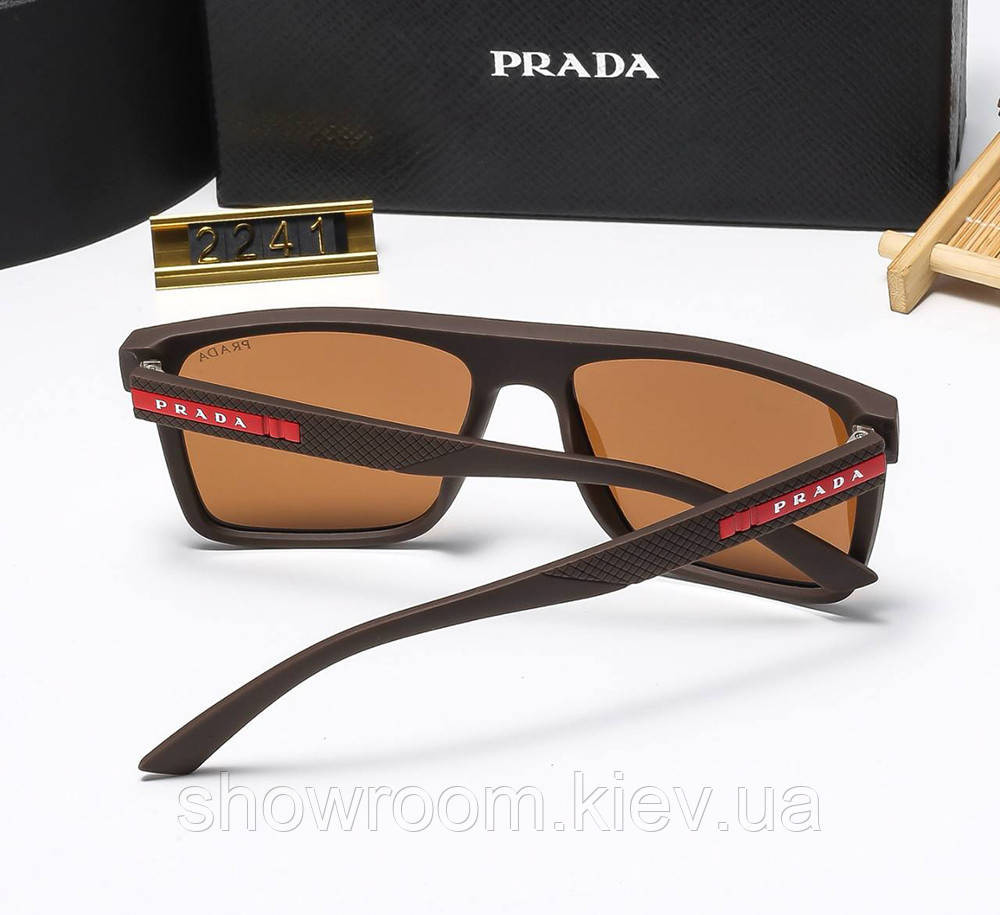 Солнцезащитные очки маска Pr 69022 brown Киев - изображение 2