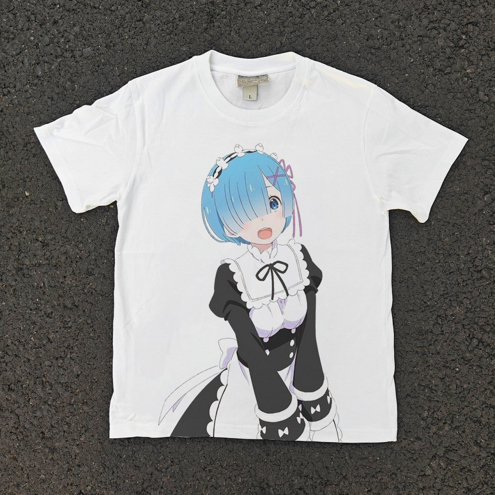 Футболка мужская с принтом аниме Аниме Резеро Стартинг Лифе оверсайз (S/M/L) Черний Днепр - изображение 3