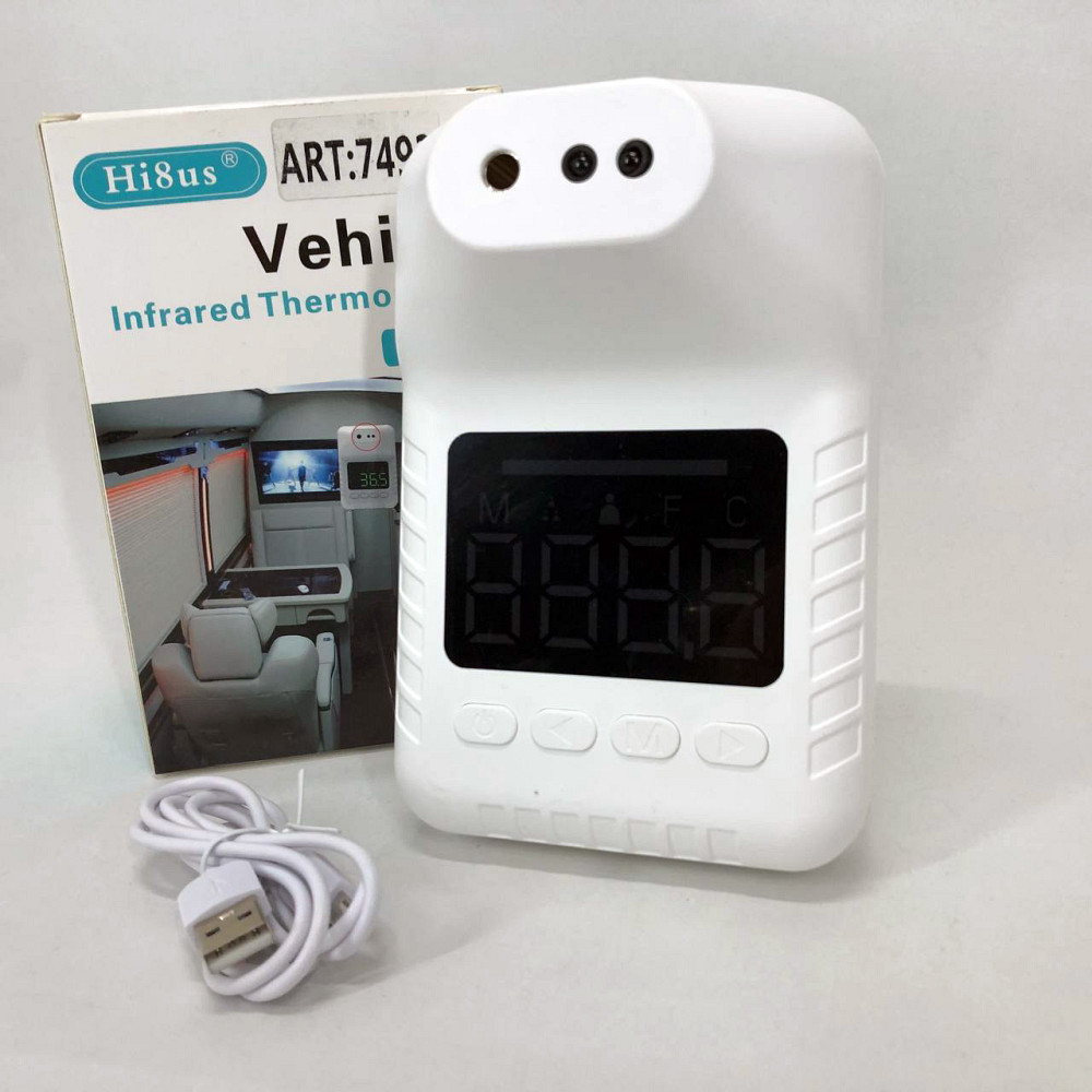 Стаціонарний безконтактний термометр Hi8us HG 02 з голосовими повідомленнями, PN-407 Термометр електронний Київ - фото 8