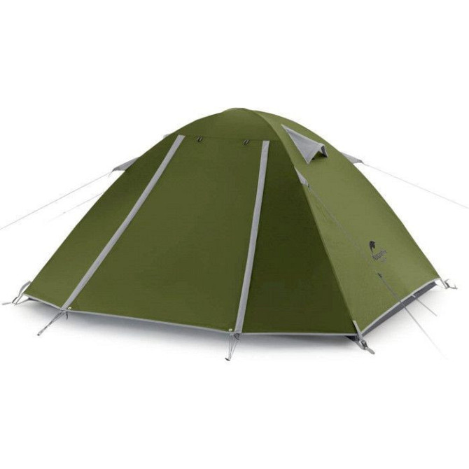 Намет двомісний Naturehike P-Series NH18Z022-P, 210T/65D, темний хакі Київ - фото 1