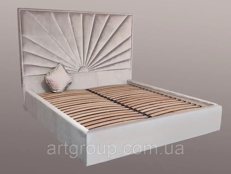 Ліжко Sunrise Comfort 120 х 190 см Simple З підйомним механізмом та нішою для білизни Рожевий Дніпро - фото 3