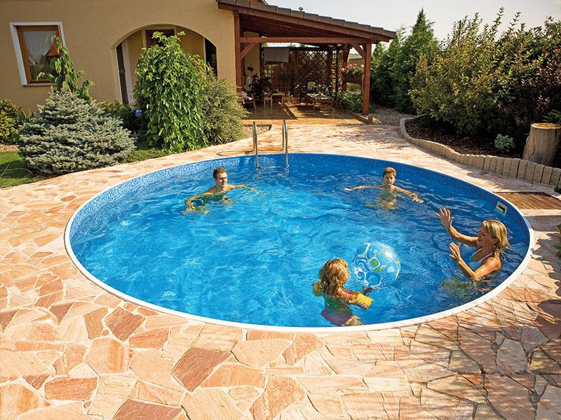 Басейн каркасний круглий Azuro 403DL 5.5 х 1.2 м Wood морозостійкий Київ - фото 2