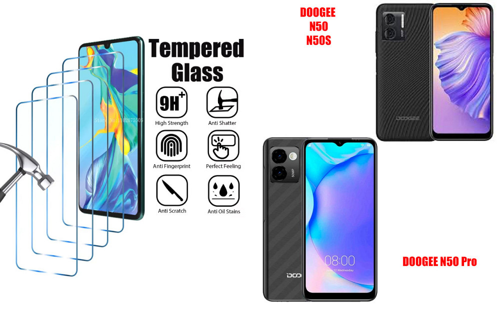 Защитное стекло ArmorGlass для DOOGEE N50, N50S, N50 Pro – устойчивое к царапинам и ударам Киев - изображение 1
