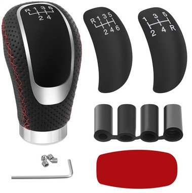 Автомобильный кожаный рычаг переключения передач универсальный Xtrobb (27416) Нововолынск - изображение 2