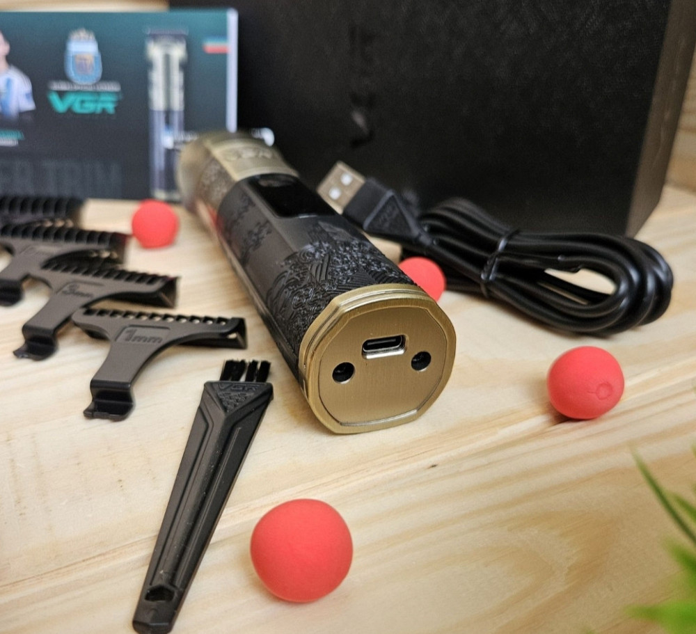 Тример для стрижки VGR V-296, 4 насадки, LED display Киев - изображение 4