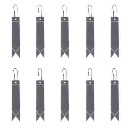 Брелок фликер набор 10 штук 15 на 3 см серебристый Киев