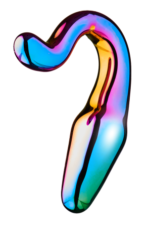 Анальний плаг із боросиліктного скла GLAMOUR GLASS SLEEK ANAL TAIL PLUG Sex Aura Київ