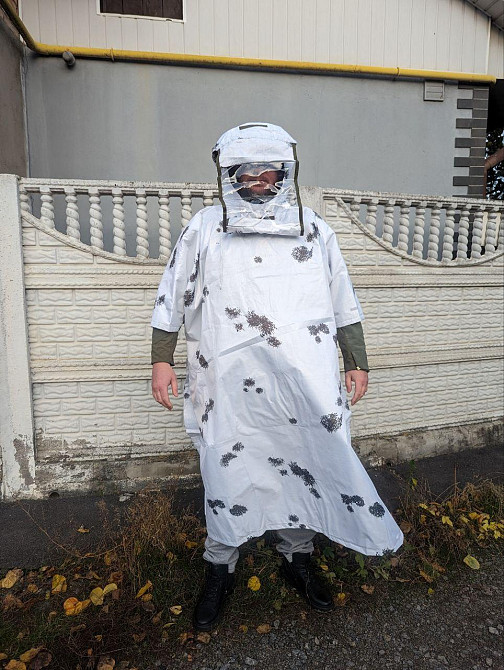 Пончо Анти-тепловізор дощовик масккостюм, захист від тепловізора та від дощу та снігу, антитепловізо Днепр - изображение 8