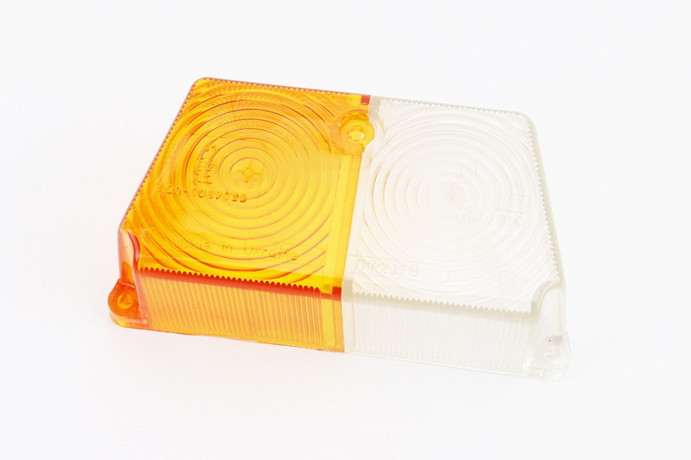 Скло ліхтаря коляски переднє, біло-жовте Київ - фото 1