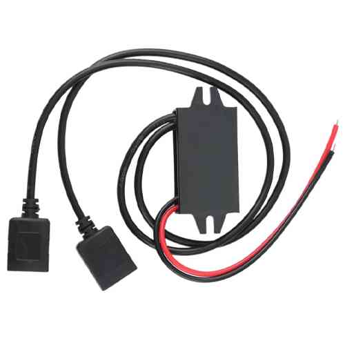 Преобразователь напряжения 12В-5В 3А 2xUSB, скрытая проводка авто Винница