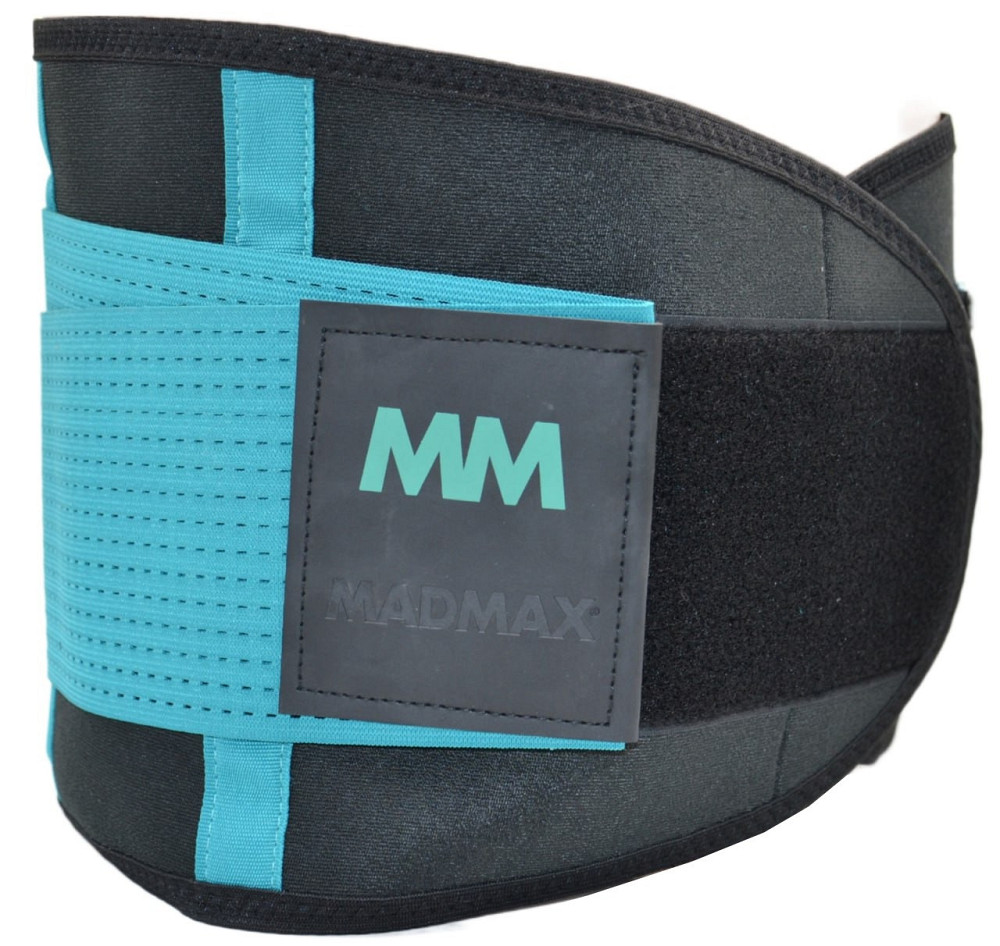 Пояс компресійний MadMax MFA-277 Slimming belt Black/turquoise L Кам'янське - фото 8
