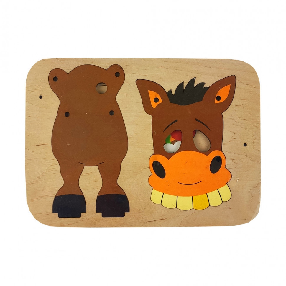 Дитячий конструктор "Конячка" 172216 дерев'яний Вінниця - фото 2