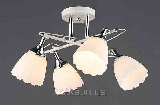 Стельова люстра B N6684/4 Білий + Хром Київ