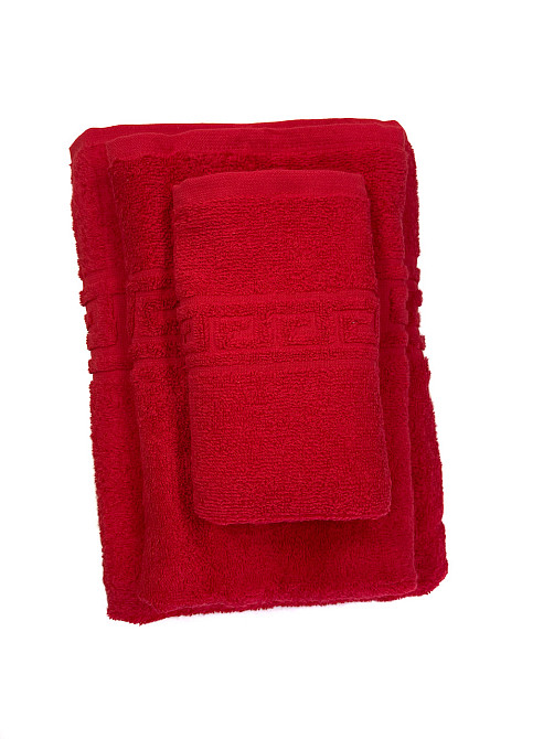 Махровое полотенце Ideal Textile Greek 33х60 см красный (56860578) Черновцы - изображение 4