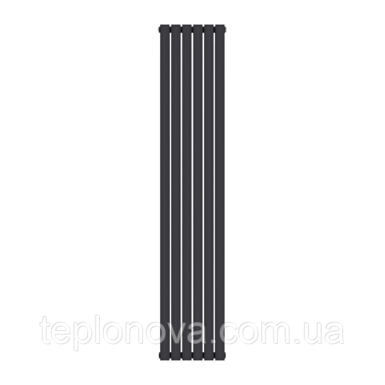 Дизайнерський радіатор 2000/354 (мм) чорний мат IDEALE JOLANDA (універсальне підключення) 12 6/2000/354 Чернівці