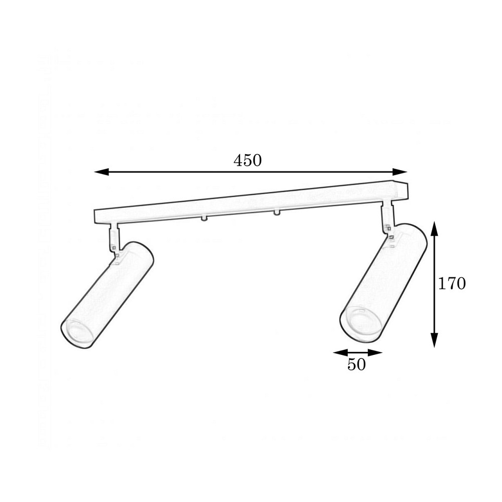 Світильник трубка поворотний 2-Е27 Telescope NL 1750-2 AL Київ - фото 5