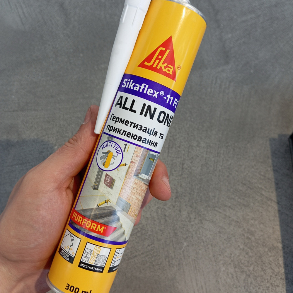 Клей-герметик поліуретановий Sika Sikaflex-11 FC 300 мл бежевий Киев - изображение 4