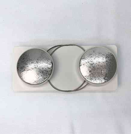Магниты для штор и гардин Круг набор 2 шт Серебристый (81-142) Киев