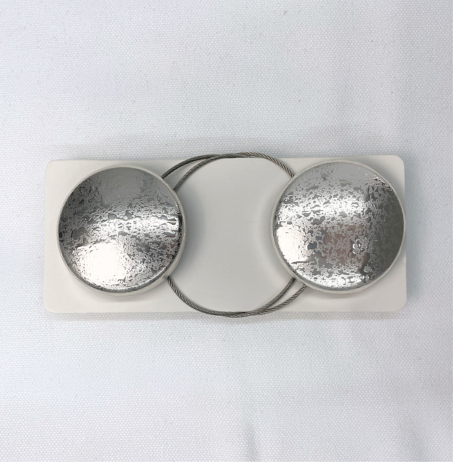 Магниты для штор и гардин Круг набор 2 шт Серебристый (81-142) Киев - изображение 5