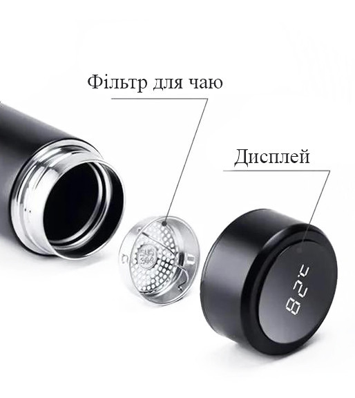 Термос PES з датчиком температури на дисплеї, 500 мл Київ - фото 5