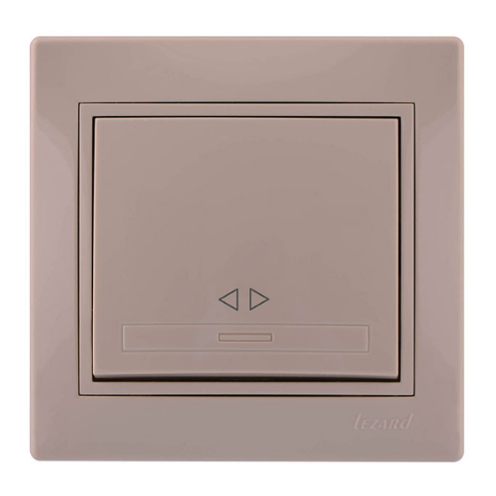 MIRA крем Вимикач внутрішній проміжний 1кл зі вставкою Лезард Житомир - фото 1