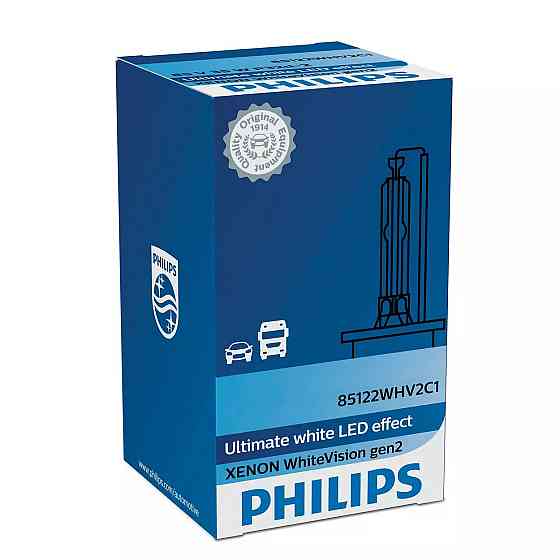 Ксенонова лампа PHILIPS 85122WHV2C1 D2S 85V 35 W P32d-2 WhiteVision gen2 5000K Харків