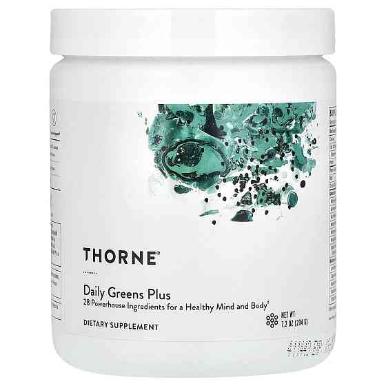 Суперфуд (здорове харчування) Thorne Daily Greens Plus 204 г Київ