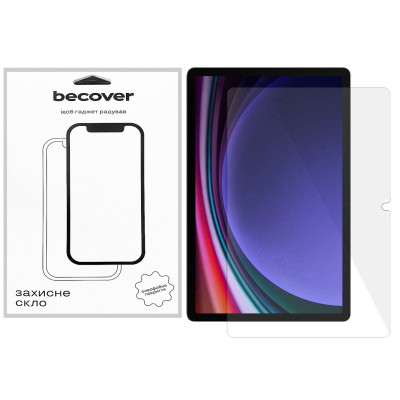Стекло защитное BeCover Samsung Galaxy Tab S10 Plus (SM-X820/SM-X826)/S9 Plus (SM-X810/SM-X816) 12.4" (712271) Винница - изображение 1