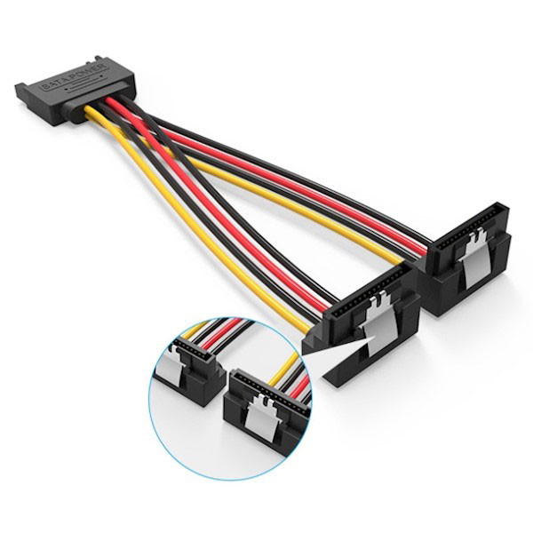 Кабель живлення Serial ATA Male - 2xSATA Female Vention Винница - изображение 3