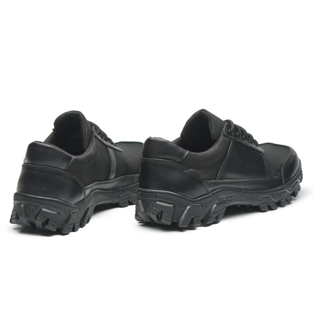 Кросівки тактичні з натуральної шкіри та тканини чорного кольору Харків - фото 3