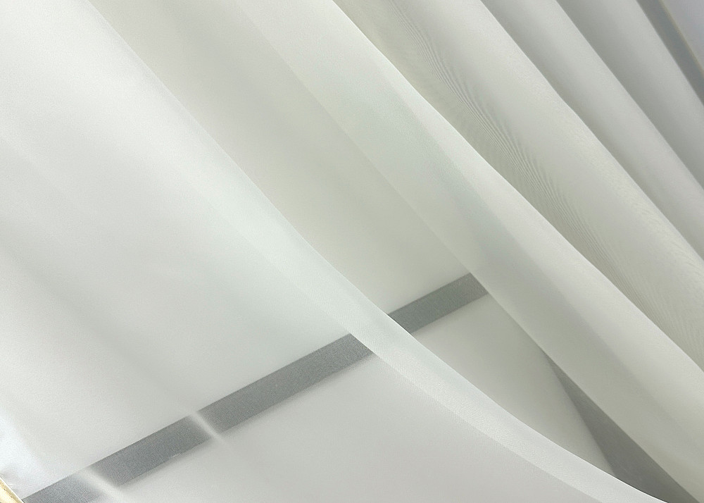 Кухонные шторы VR-Textil № 084к с ламбрекеном и подвязками бежевый с бежевий з марсала 300х170 см (59-983) Киев - изображение 4