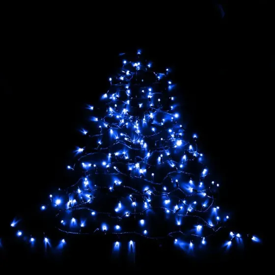 Гирлянда-нить (String-Lights) наружная+соед. 100L 3.3 B синий (пров.:черный; 10м) 7746 Киев
