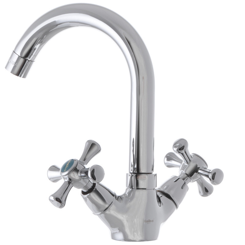 Смеситель для умывальника Haiba Smes 274 HB0376 - Надежный кран для ванной Харьков - изображение 2