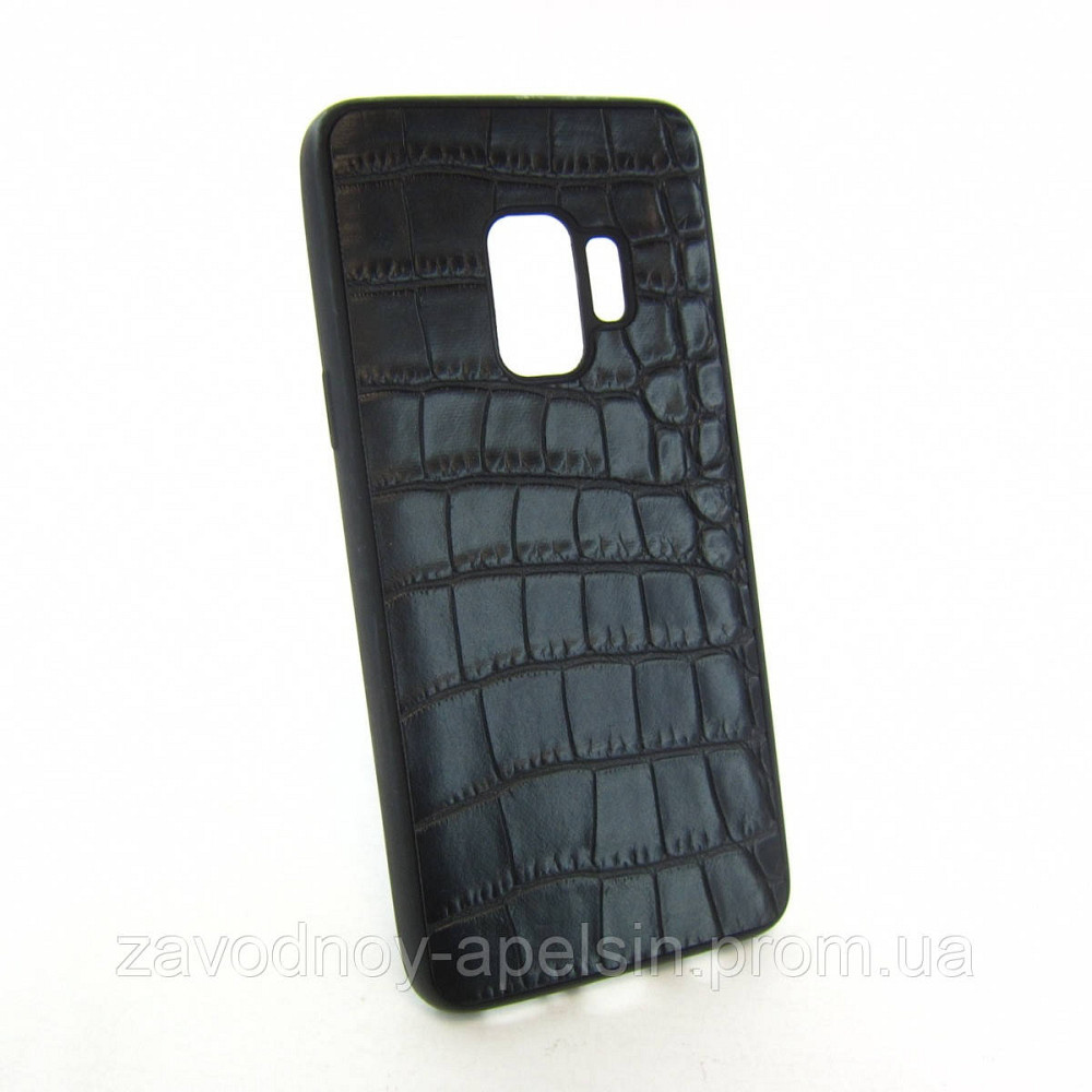 Samsung G960 S9 Чохол силіконовий Крокодил (чорний) Одеса - фото 1