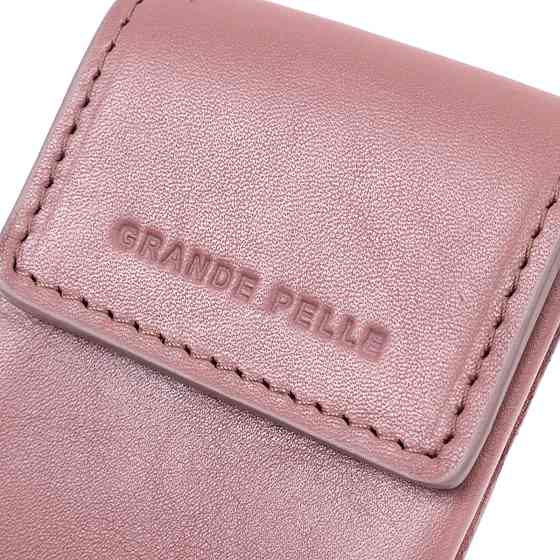 Женская необычная ключница в виде футляра из натуральной кожи GRANDE PELLE 22571 Бежевая Киев