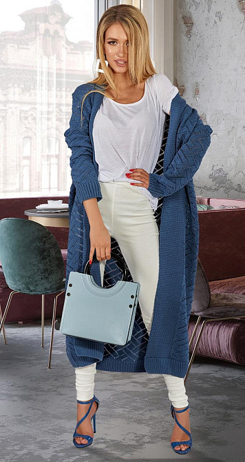 Ажурний в'язаний кардиган (42-46) Київ - фото 3