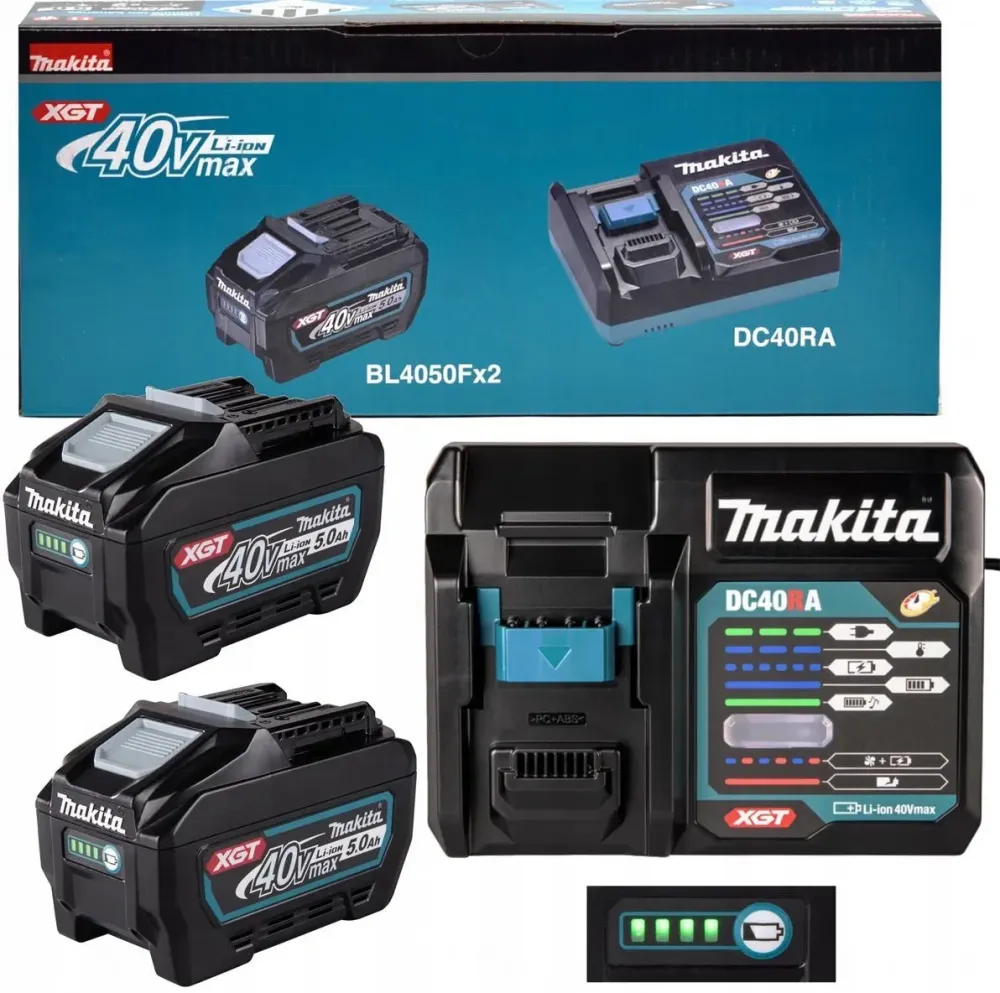 MAKITA ZESTAW ZASILAJĄCY XGT 2XBL4050F(5,0AH) + DC40RA 40V LI-ION XGT-1911V6-0 Київ - фото 1