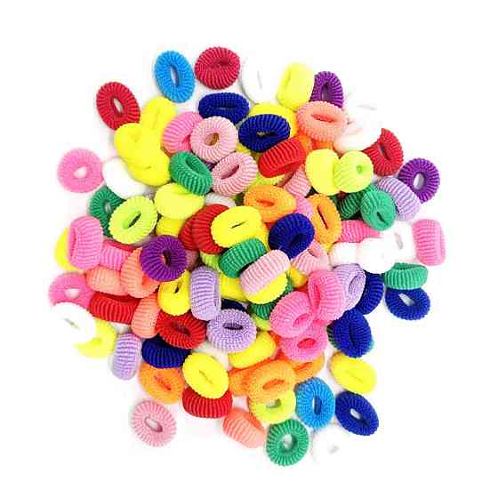 Набір резинок для волосся "Міні" 0307-1130 120 штук, різнокольорові Вінниця