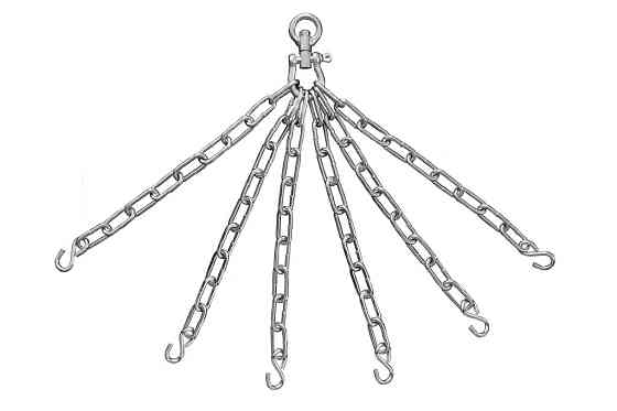 Цепь для боксерского мешка V'Noks 6 - стальное крепление с поворотным механизмом, 6 крючков, до 100 кг Киев