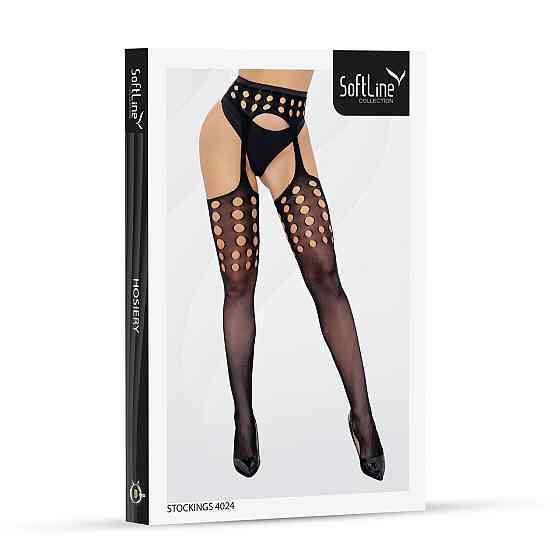 Панчохи - Stockings 4024, black - One Size Sex Aura Київ
