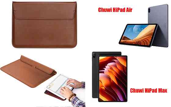 Чохол-конверт VitoCase для Chuwi HiPad Air, HiPad Max, з функцією підставки для планшета Коричневий Київ